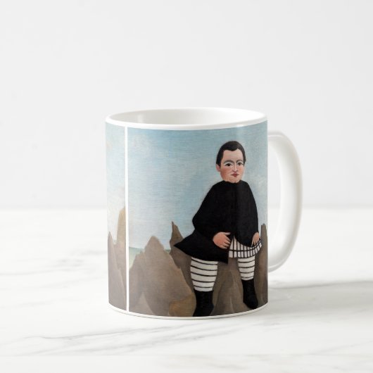 Henri Rousseau - Junge auf den Felsen Kaffeetasse (VorderseiteRechts)