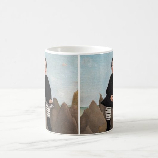 Henri Rousseau - Junge auf den Felsen Kaffeetasse (Mittel)