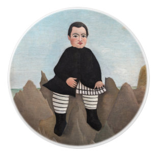 Henri Rousseau - Junge auf den Felsen Keramikknauf