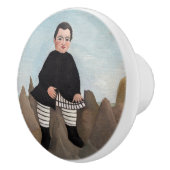 Henri Rousseau - Junge auf den Felsen Keramikknauf (Rechts)