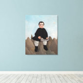 Henri Rousseau - Junge auf den Felsen Leinwanddruck (Insitu (Holzboden))