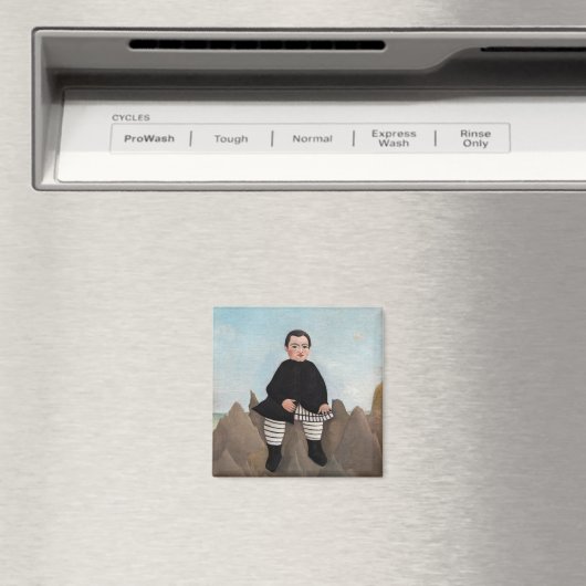 Henri Rousseau - Junge auf den Felsen Magnet (In Situ (Geschirrspüler))