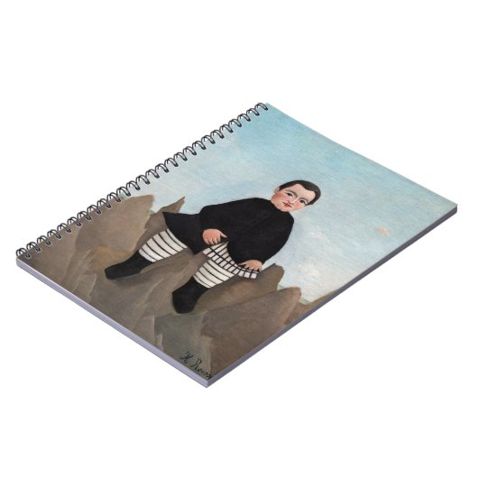 Henri Rousseau - Junge auf den Felsen Notizblock (Linke Seite)