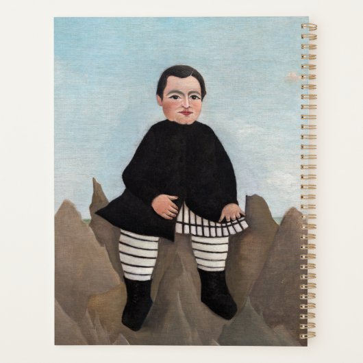 Henri Rousseau - Junge auf den Felsen Planer (Rückseite)