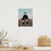 Henri Rousseau - Junge auf den Felsen Poster (Küche)