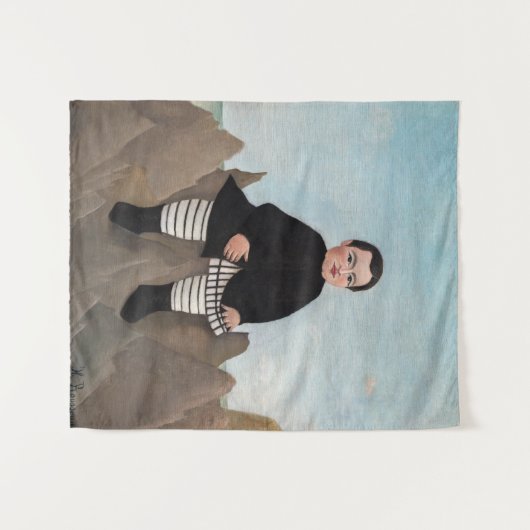 Henri Rousseau - Junge auf den Felsen Wandteppich (Vorderseite (Horizontal))