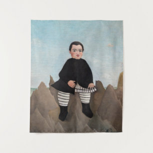 Henri Rousseau - Junge auf den Felsen Wandteppich