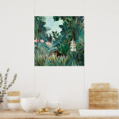 Henri Rousseau Jungfrau Forest Landschaft Botanisc Poster (Küche)