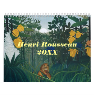 Henri Rousseau Jungle Animal 2024 Kalender