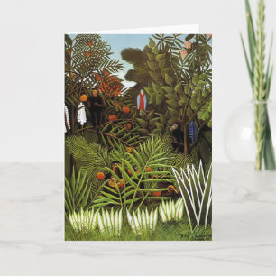 Henri Rousseau - Jungle Landscape Feiertagskarte