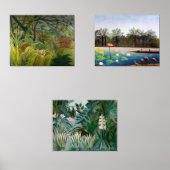 Henri Rousseau - Jungle Masterpiece Selection Bilderwand Sets (Vorderseite)