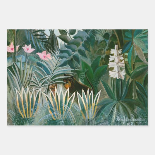 Henri Rousseau - Jungle Masterpiece Selection Geschenkpapier Set (Vorderseite 2)