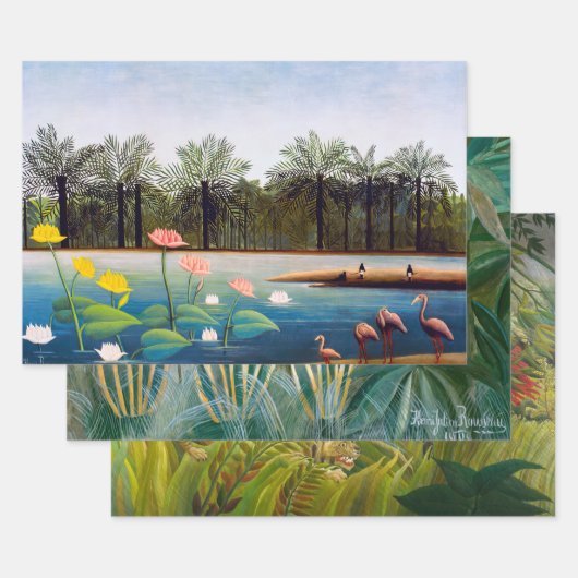 Henri Rousseau - Jungle Masterpiece Selection Geschenkpapier Set (Set)