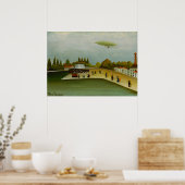 Henri Rousseau - Kai von Ivry Poster (Küche)
