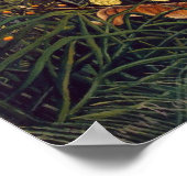 Henri Rousseau Kampf zwischen Tiger und Bull Poster (Ecke)