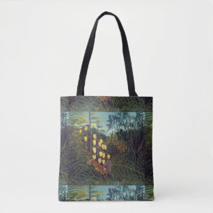 Henri Rousseau Kampf zwischen Tiger und Bull Tasche