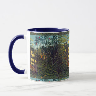 Henri Rousseau Kampf zwischen Tiger und Bull Tasse