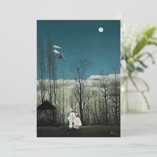 Henri Rousseau - Karneval Abend Einladung (Stehend Vorderseite)