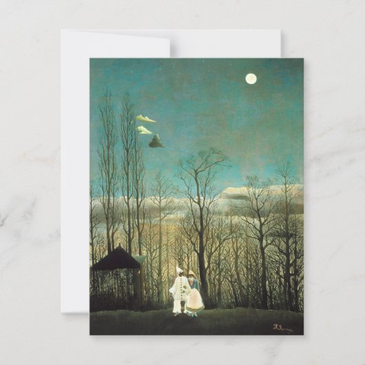 Henri Rousseau Karneval Abend Einladungen (Vorderseite)