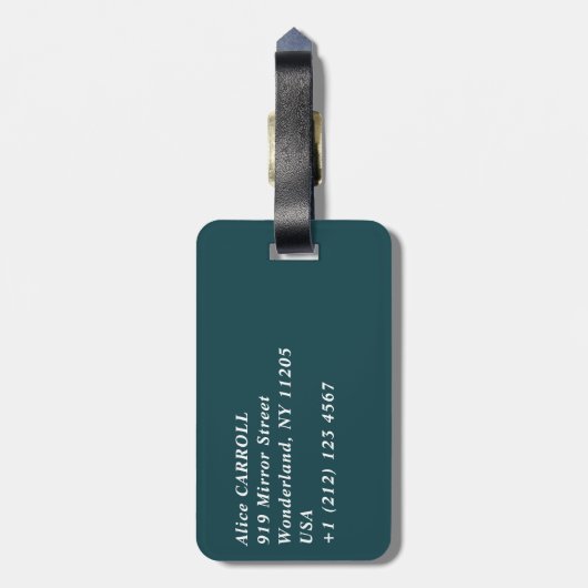 Henri Rousseau - Karneval Abend Gepäckanhänger (Rückseite vertikal)