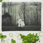 Henri Rousseau - Karneval Abend Geschirrtuch (Gefaltet)