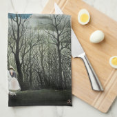 Henri Rousseau - Karneval Abend Geschirrtuch (Viertel Falte)