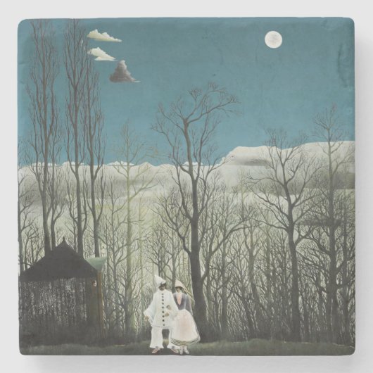 Henri Rousseau - Karneval Abend Steinuntersetzer (Vorderseite)