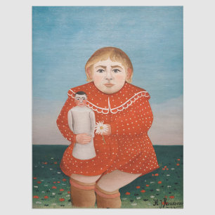 Henri Rousseau - Kind mit einer Puppe Seidenpapier