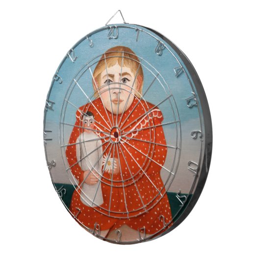 Henri Rousseau - Kind mit Puppe Dartscheibe (Vorderseite rechts)