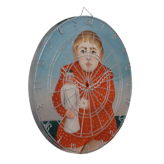 Henri Rousseau - Kind mit Puppe Dartscheibe (Vorderseite Links)