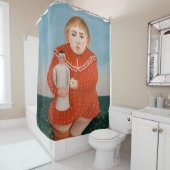 Henri Rousseau - Kind mit Puppe Duschvorhang (Beispiel)