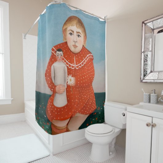 Henri Rousseau - Kind mit Puppe Duschvorhang (Beispiel)