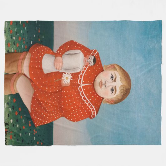 Henri Rousseau - Kind mit Puppe Fleecedecke (Vorderseite (Horizontal))