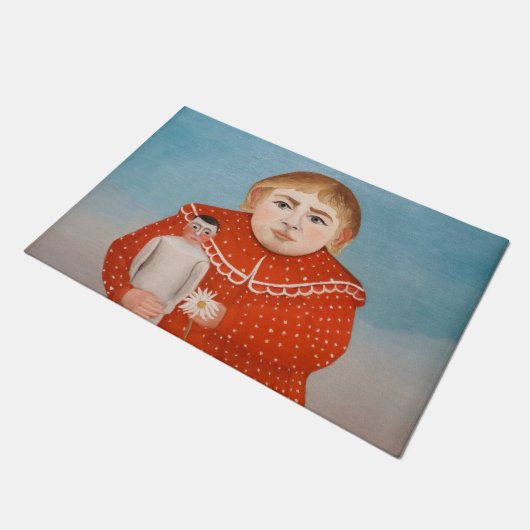 Henri Rousseau - Kind mit Puppe Fußmatte (Schrägansicht)