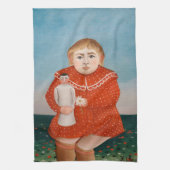 Henri Rousseau - Kind mit Puppe Geschirrtuch (Vertikal)