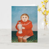 Henri Rousseau - Kind mit Puppe Karte (Gelbe Blume)