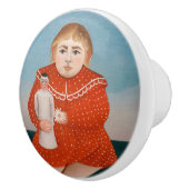 Henri Rousseau - Kind mit Puppe Keramikknauf (Rechts)