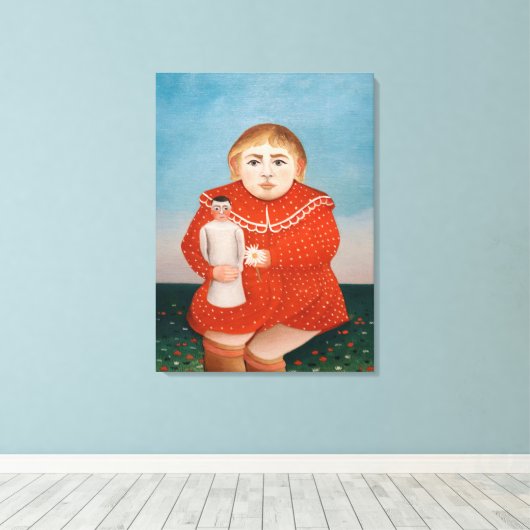 Henri Rousseau - Kind mit Puppe Leinwanddruck (Insitu (Holzboden))
