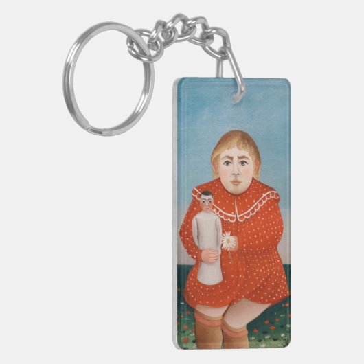 Henri Rousseau - Kind mit Puppe Schlüsselanhänger (Vorderseite links)