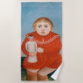 Henri Rousseau - Kind mit Puppe Strandtuch (Vorderseite)