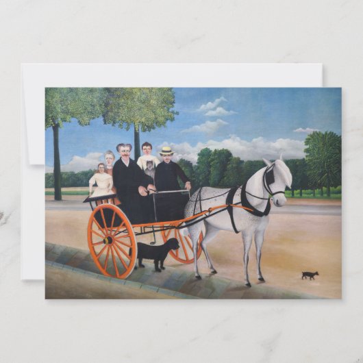 Henri Rousseau - La Carriole du pere Junier Dankeskarte (Vorderseite)