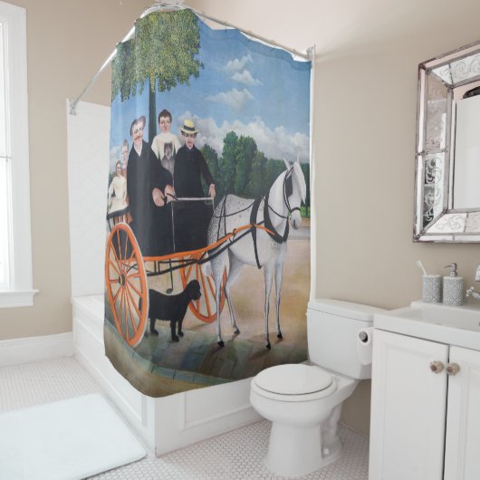 Henri Rousseau - La Carriole du pere Junier Duschvorhang (Beispiel)