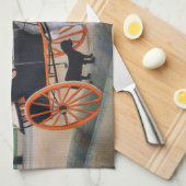 Henri Rousseau - La Carriole du pere Junier Geschirrtuch (Viertel Falte)