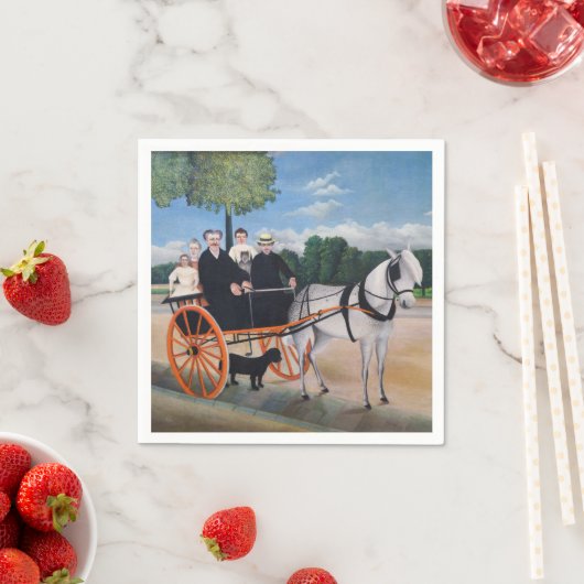 Henri Rousseau - La Carriole du pere Junier Serviette (Beispiel)