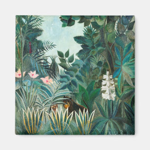 Henri Rousseau Landschaft mit Affen Botanischer Ga Magnet
