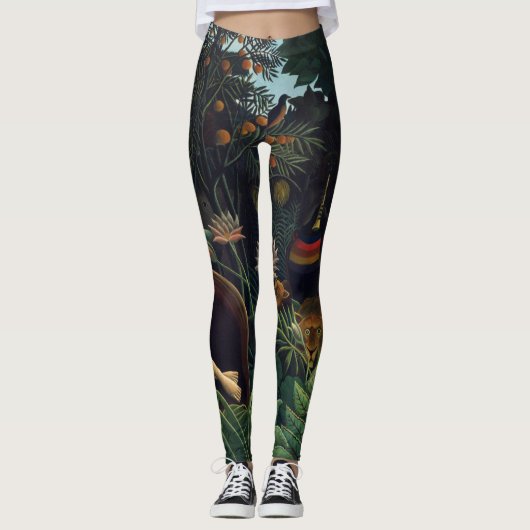 Henri Rousseau Malerei des Traums Leggings (Vorderseite)