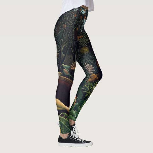 Henri Rousseau Malerei des Traums Leggings (Rechts)