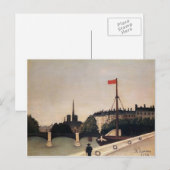 Henri Rousseau - Notre Dame View of Ile Saint Loui Postkarte (Vorne/Hinten)