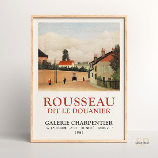 Henri Rousseau Outskirts of Paris Art Print Poster