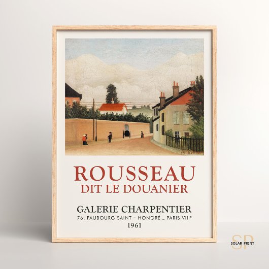 Henri Rousseau Outskirts of Paris Art Print Poster